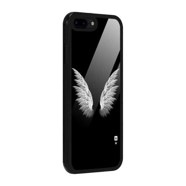 White Wings Glass Back Case for iPhone 7 Plus