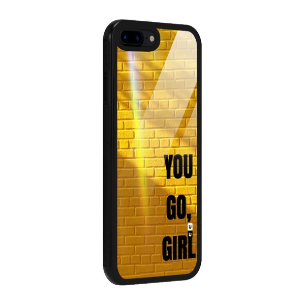 You Go Girl Wall Glass Back Case for iPhone 7 Plus