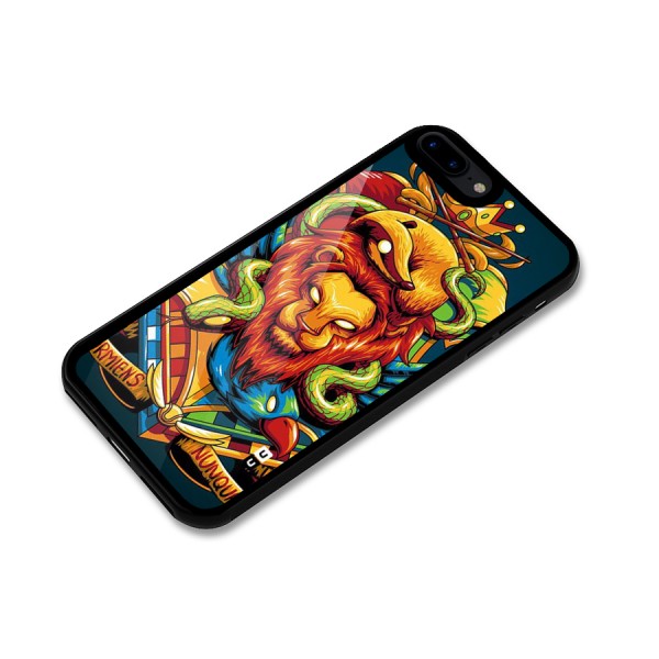 Animal Art Glass Back Case for iPhone 7 Plus