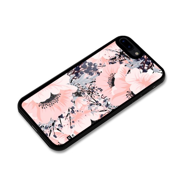 Beautiful Flowers Glass Back Case for iPhone 7 Plus