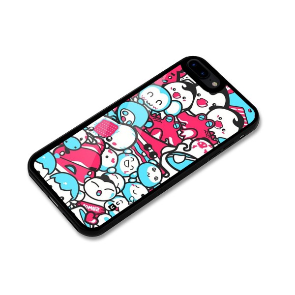 Bunny Quirk Glass Back Case for iPhone 7 Plus