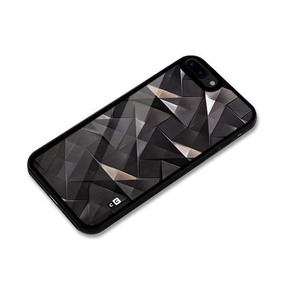 Carved Triangles Glass Back Case for iPhone 7 Plus