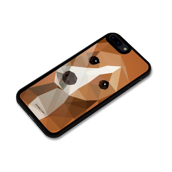 Cute Dog Glass Back Case for iPhone 7 Plus