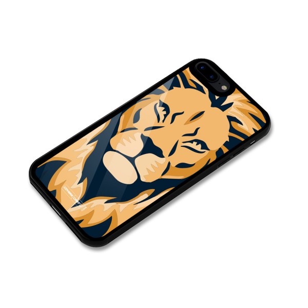 Designer Lion Glass Back Case for iPhone 7 Plus