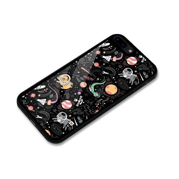 Dog Planetarium Glass Back Case for iPhone 7 Plus