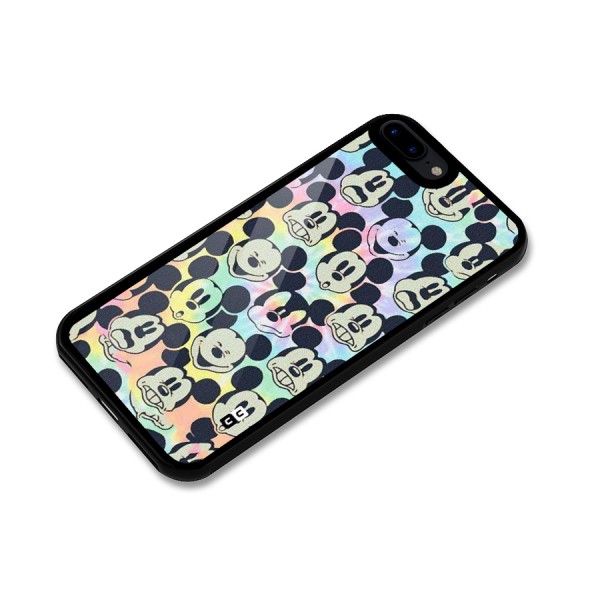 Fun Rainbow Faces Glass Back Case for iPhone 7 Plus