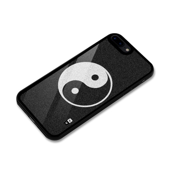 Peace Disorted Glass Back Case for iPhone 7 Plus
