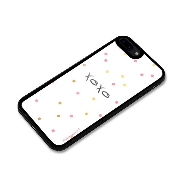 Polka Hugs Glass Back Case for iPhone 7 Plus