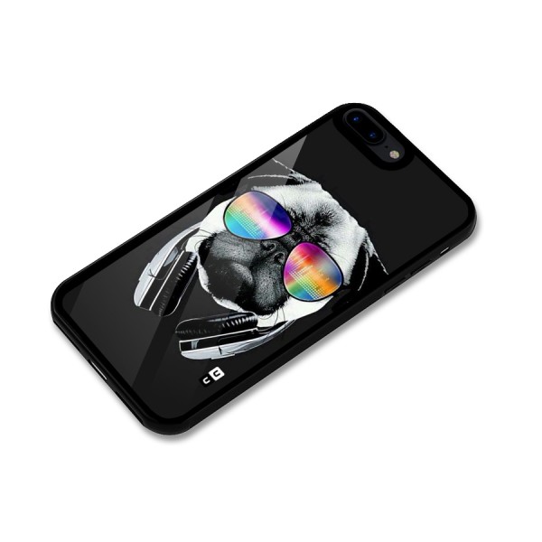 Rainbow Dog Swag Glass Back Case for iPhone 7 Plus