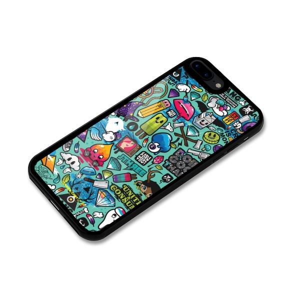 Sweet Candies Glass Back Case for iPhone 7 Plus