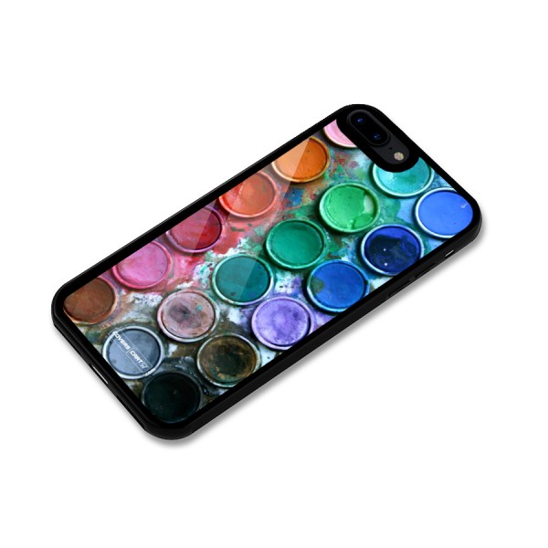 Water Paint Box Glass Back Case for iPhone 7 Plus