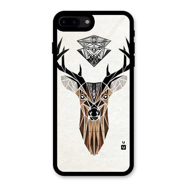 Aesthetic Deer Design Glass Back Case for iPhone 8 Plus