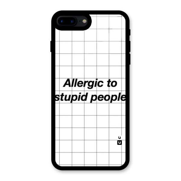 Allergic Glass Back Case for iPhone 8 Plus