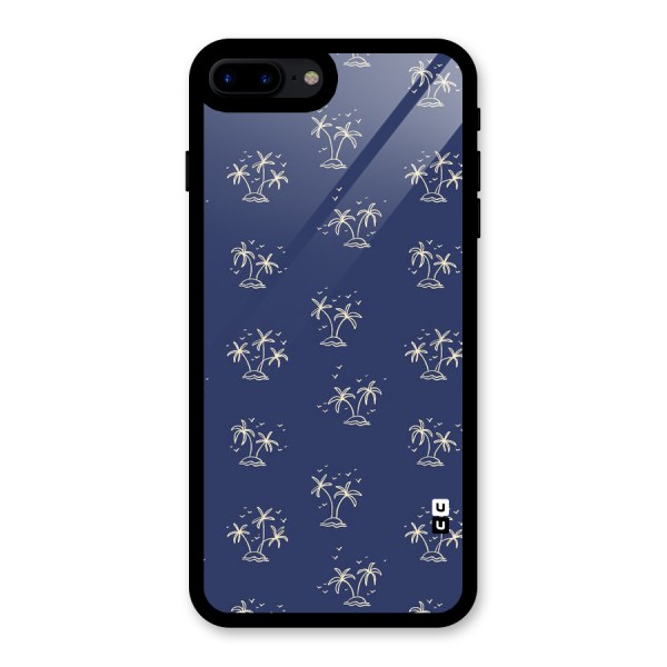 Beach Trees Glass Back Case for iPhone 8 Plus