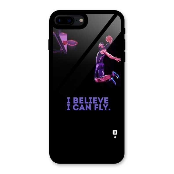 Believe And Fly Glass Back Case for iPhone 8 Plus