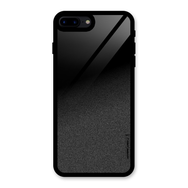 Black Grey Noise Fusion Glass Back Case for iPhone 8 Plus