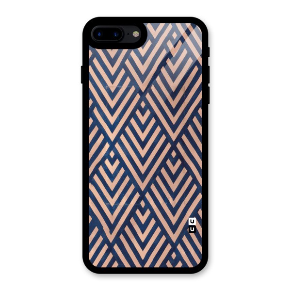 Blue Peach Glass Back Case for iPhone 8 Plus