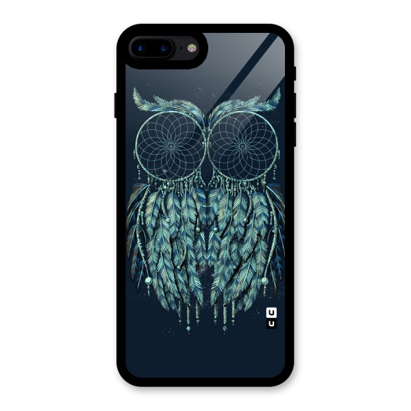 Dreamy Owl Catcher Glass Back Case for iPhone 8 Plus