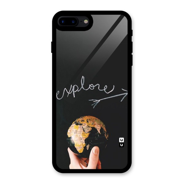 Explore World Glass Back Case for iPhone 8 Plus