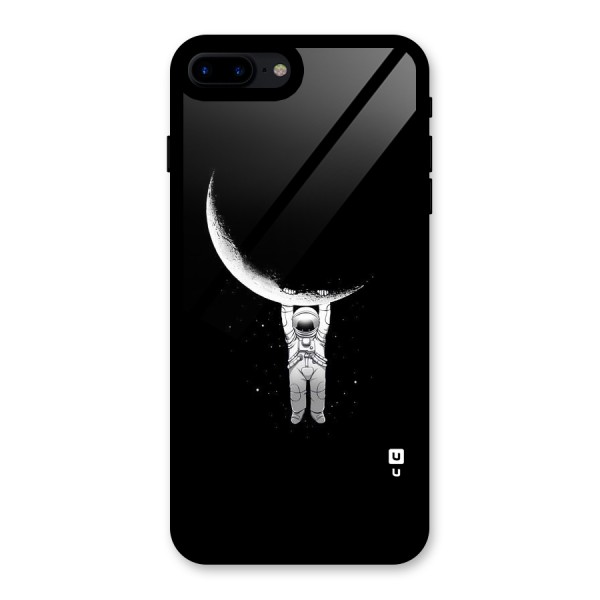 Hanging Astronaut Glass Back Case for iPhone 8 Plus