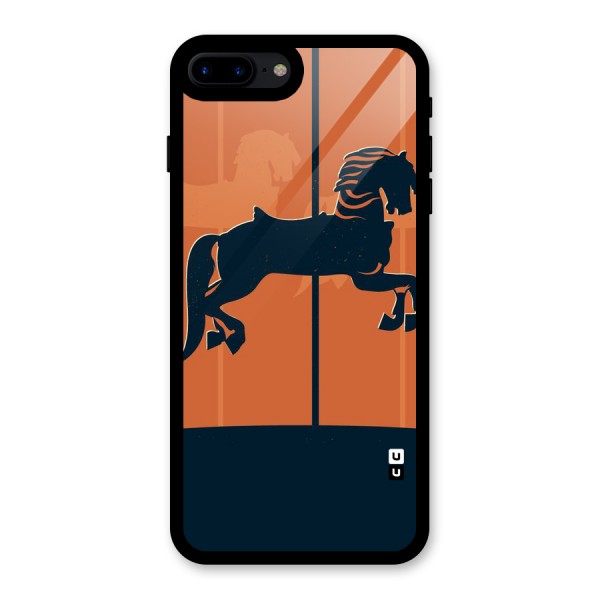 Horse Glass Back Case for iPhone 8 Plus