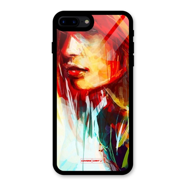 Painted Girl Glass Back Case for iPhone 8 Plus