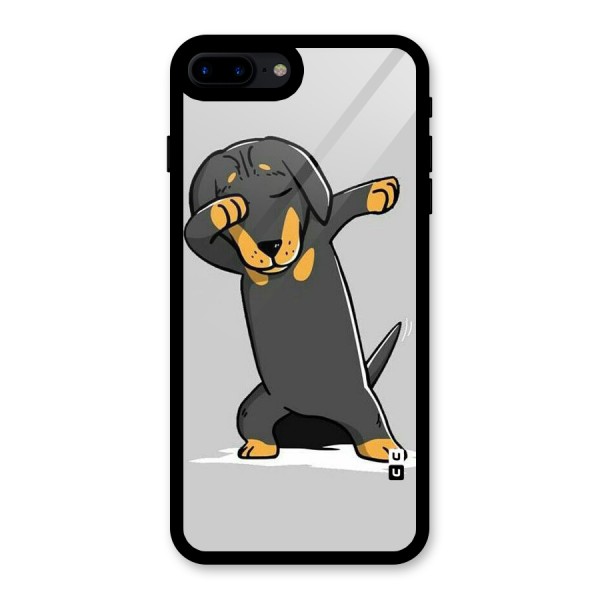 Puppy Dab Glass Back Case for iPhone 8 Plus