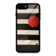 Single Red Umbrella Stripes Glass Back Case for iPhone 8 Plus