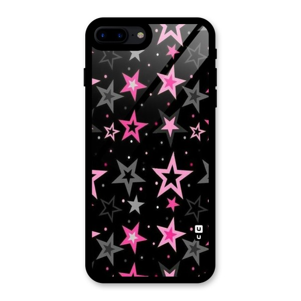 Star Outline Glass Back Case for iPhone 8 Plus