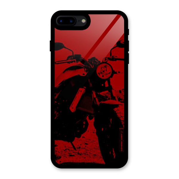 Stylish Ride Red Glass Back Case for iPhone 8 Plus