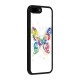 Abstract Butterfly Glass Back Case for iPhone 8 Plus