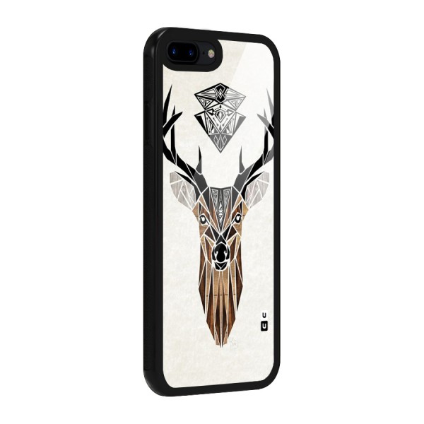 Aesthetic Deer Design Glass Back Case for iPhone 8 Plus