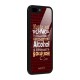 Alcohol is Definitely a Solution Glass Back Case for iPhone 8 Plus