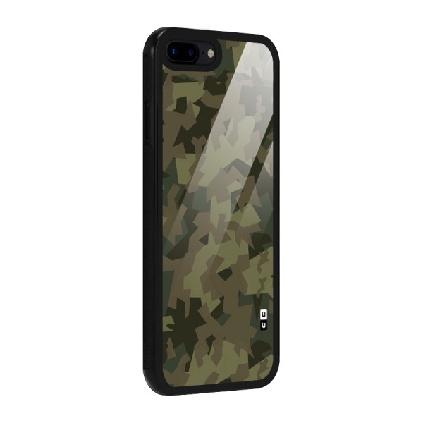 Army Abstract Glass Back Case for iPhone 8 Plus