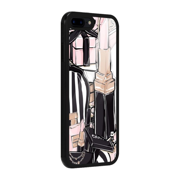 Class Girl Design Glass Back Case for iPhone 8 Plus