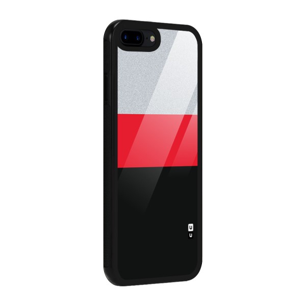 Cool Melange Stripe Glass Back Case for iPhone 8 Plus