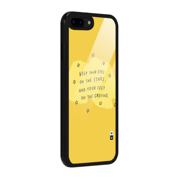 Eyes On Stars Glass Back Case for iPhone 8 Plus