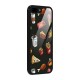 Foodie Pattern Glass Back Case for iPhone 8 Plus