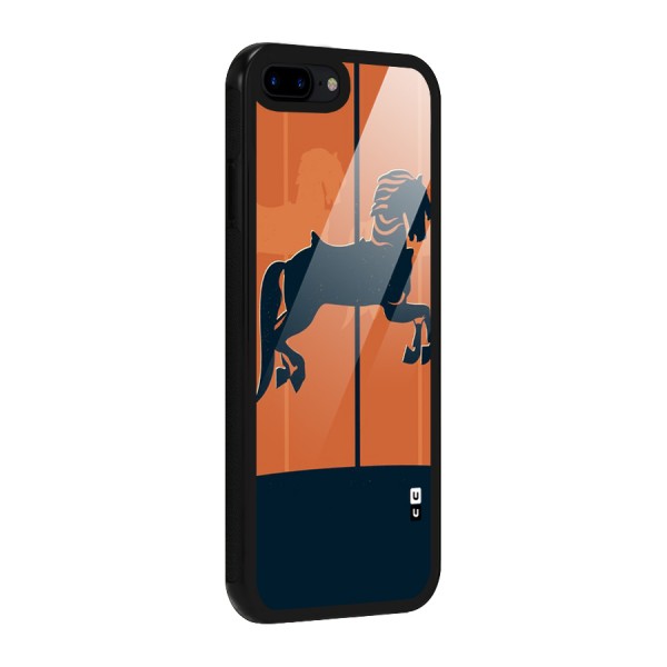 Horse Glass Back Case for iPhone 8 Plus