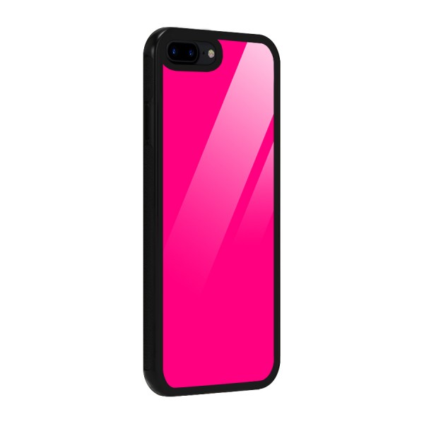 Hot Pink Glass Back Case for iPhone 8 Plus