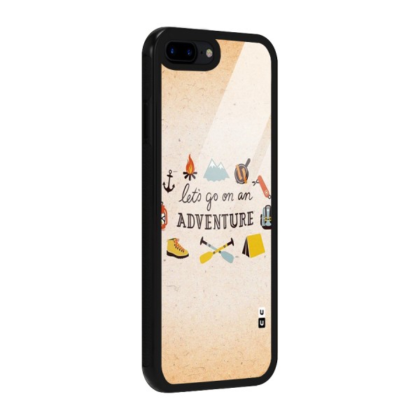 Lets Adventure Life Glass Back Case for iPhone 8 Plus