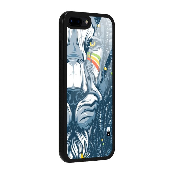 Lionic Face Glass Back Case for iPhone 8 Plus