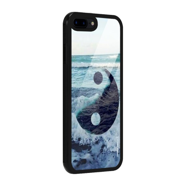 Oceanic Peace Design Glass Back Case for iPhone 8 Plus