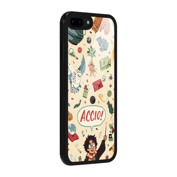 Owl Letter Glass Back Case for iPhone 8 Plus