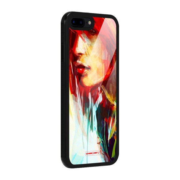 Painted Girl Glass Back Case for iPhone 8 Plus
