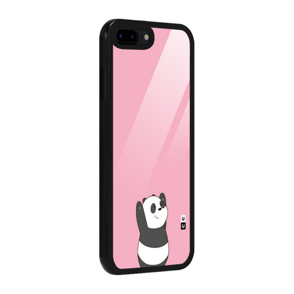 Panda Handsup Glass Back Case for iPhone 8 Plus