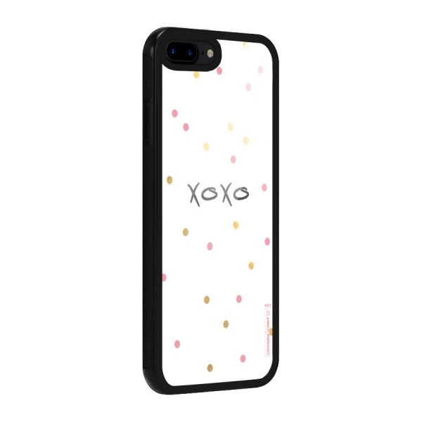 Polka Hugs Glass Back Case for iPhone 8 Plus