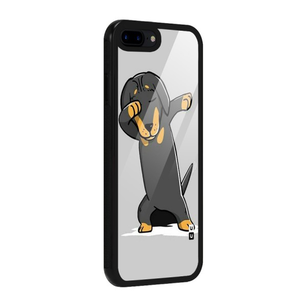 Puppy Dab Glass Back Case for iPhone 8 Plus