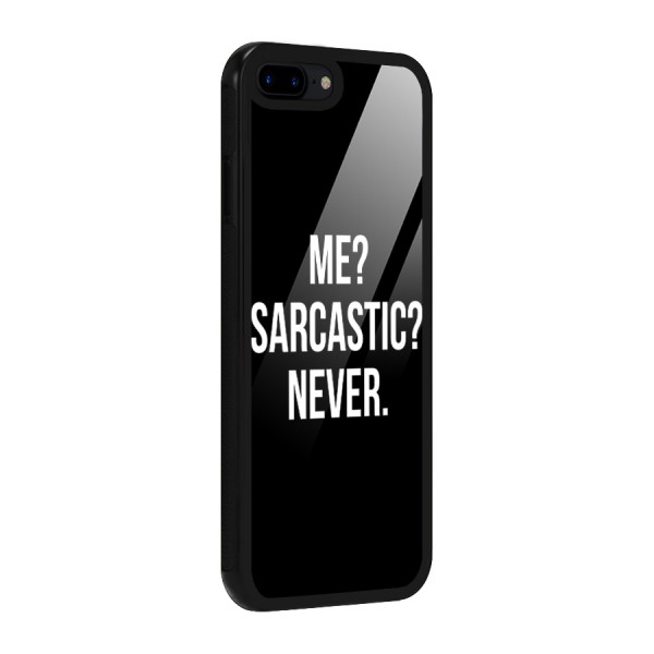 Sarcastic Quote Glass Back Case for iPhone 8 Plus