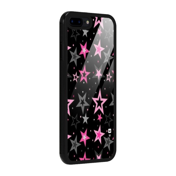 Star Outline Glass Back Case for iPhone 8 Plus